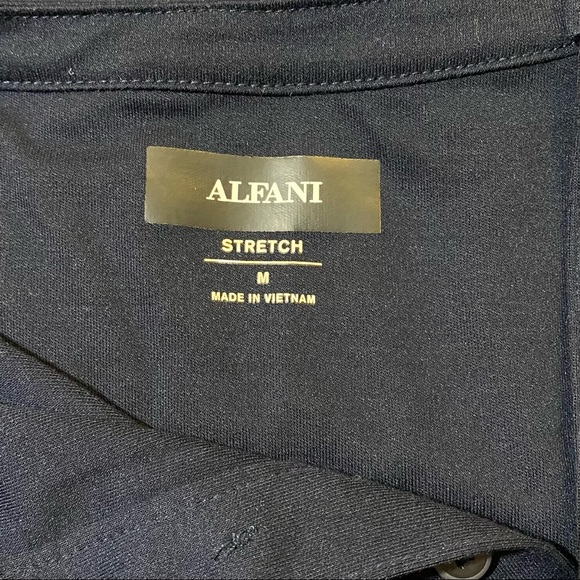 Women’s Alfani Stretch Long-sleeve Blue Shirt Size Medium - Picture 3 of 6